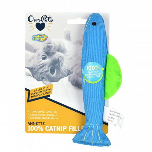 Our Pets Cosmic Catnip Filled Cat Toy Fish 16.5cm