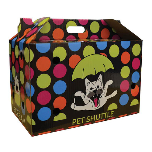 Scream Cardboard Pet Shuttle Loud Multicolour 44 x 25 x 28cm