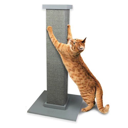 SmartCat Ultimate Cat Scratching Post Grey 32 Inch