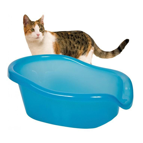 SmartCat Ultimate Cat Litter Box Transparent Blue 64 x 47 x 27cm