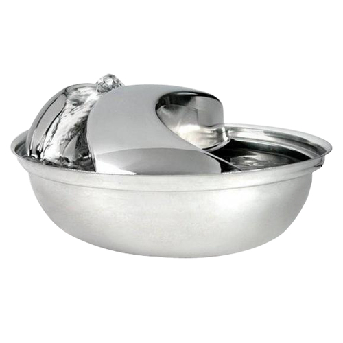 Pioneer Pet Stainless Steel Pet Fountain Raindrop Style 1.77L