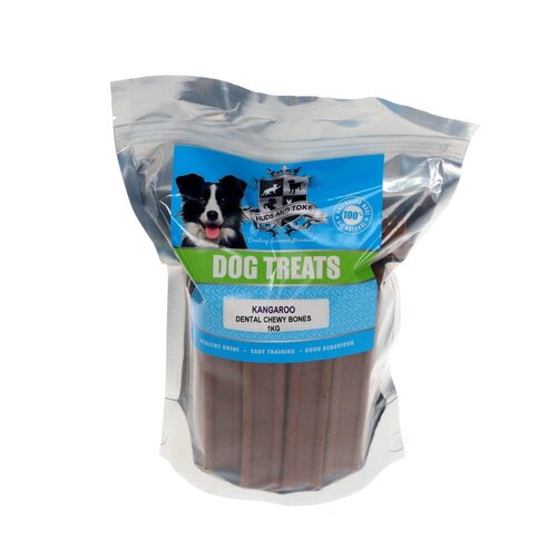 Huds & Toke Semi Moist Dental Chew Bone Kangaroo Pet Dog Treats 1kg