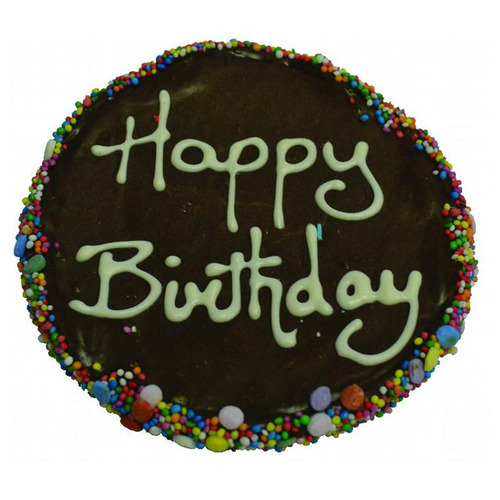 Huds & Toke Carob Frosted Doggy Birthday Cake Dog Treat 12cm
