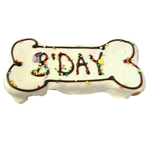 Huds & Toke Bday Bone Cookie Dog Tasty Treat Large