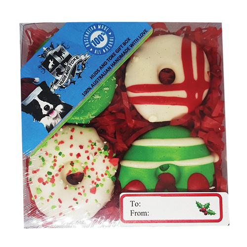 Huds & Toke Doggy Christmas Gift Box Dog Treat 4 Pack
