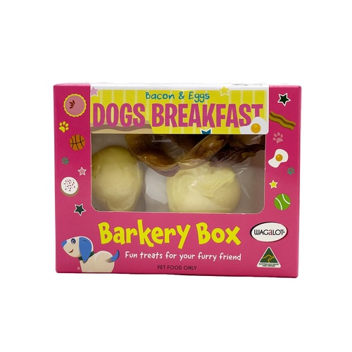 Wagaot Barkey Box Bacon & Eggs Dog Breakfast Treats 180g