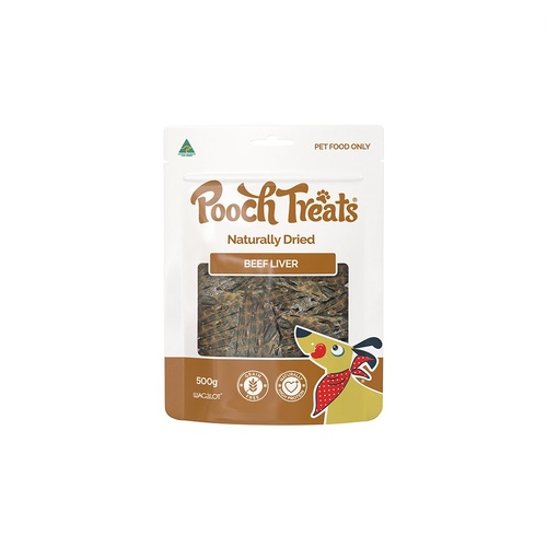 Wagalot Pooch Treats Naturally Dried Beef Liver Pet Dog Treats 500g