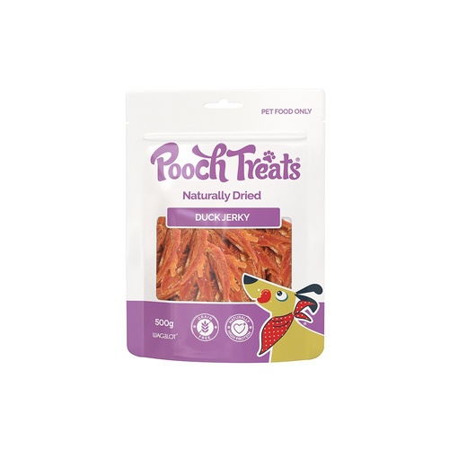 Wagalot Pooch Treats Naturally Dried Duck Jerky Dog Chew Treats 500g