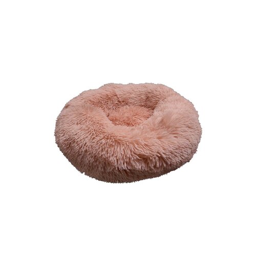 Prestige Pet Snuggle Buddies Calming Cuddler Plush Dog Bed Pink 50cm