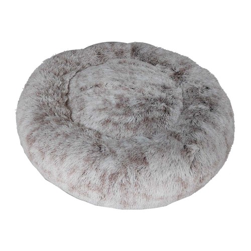 Prestige Pet Snuggle Pals Calming Cuddler Plush Pet Bed Ombre Brown 100cm