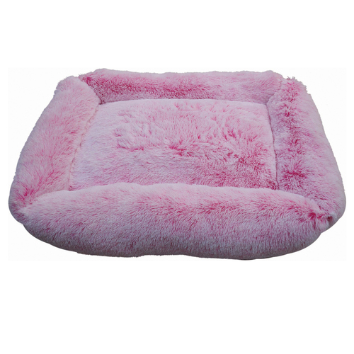 Prestige Pet Snuggle Pals Calming Rectangle Cuddler Pet Bed Ombre Pink XXL