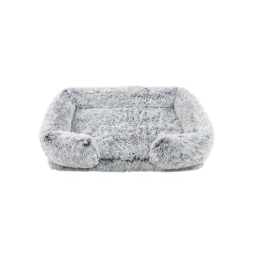 Prestige Pet Snuggle Pals Calming Foam Base Lounger Dog Bed Ombre Grey Medium