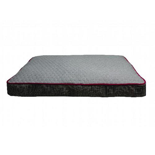 Zeez Rectangle Gusset Non-Slip Base Dog Bed Grey Medium