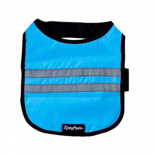 Zippy Paws Cooling Hi-Vis Reflective Dog Vest Blue Small
