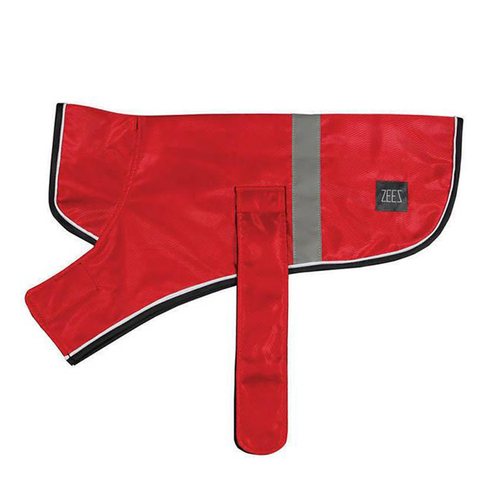 Zeez Dapper Waterproof Dog Coat Apple Red 36cm Size 14