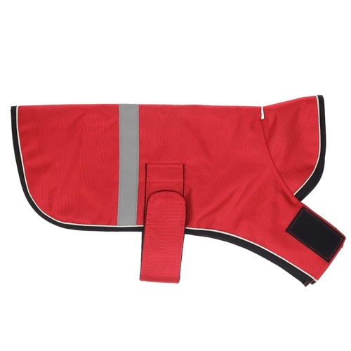 Zeez Dapper Dog Coat Water-Resistant Crimson Rose Size 10 25cm