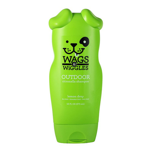 Wags & Wiggles Outdoor Citronella Dog Shampoo Lemon Drop 473ml