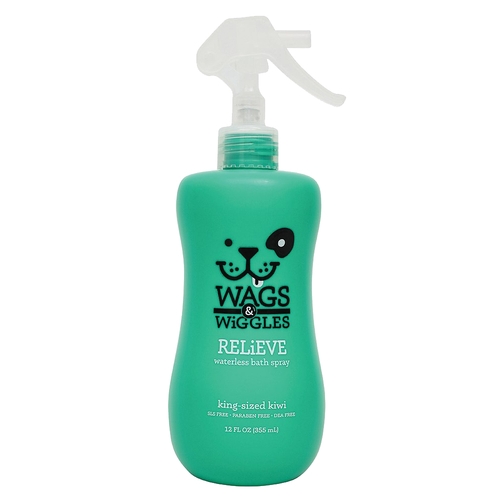 Wags & Wiggles Relieve Waterless Bath Spray for Dogs Kiwi 355ml