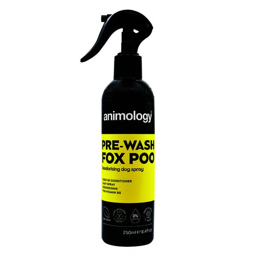 Animology Pre-Wash Fox Poo Deodorising Dog Grooming Spray 250ml