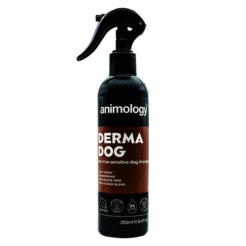 Animology Derma Dog No Rinse Sensitive Grooming Shampoo Spray 250ml (OB*)