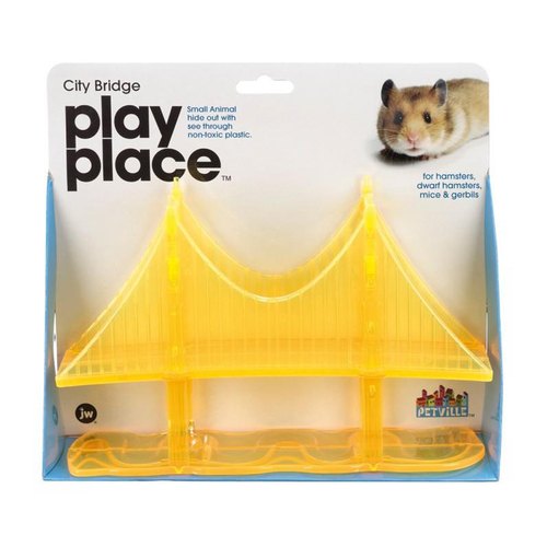 JW Pet Petville City Bridge Play Place Pet Toy for Small Animals