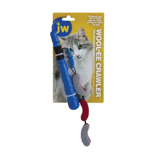 JW Pet Telescopic Wool-EE Crawler Wand Interactive Cat Toy