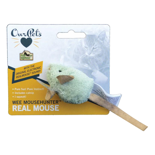 Our Pets Play-N-Squeak Wee MouseHunter Cat Toy 5.5cm
