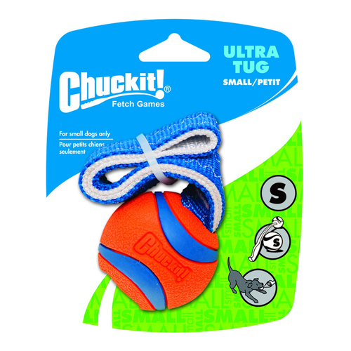 Chuckit Ultra Tug Interactive Play Rubber Dog Toy Small