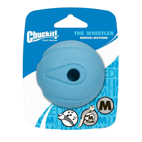 Chuckit Whistler Ball Interactive Play Dog Toy Medium 6cm