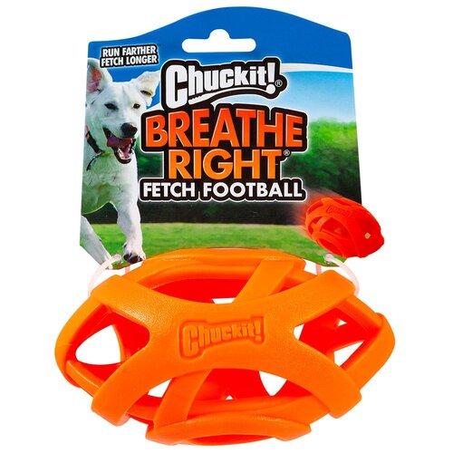 Chuckit Breathe Right Football Dog Toy 14 x 7.5cm 