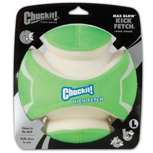 Chuckit Kick Fetch Max Glow Interactive Play Pet Dog Toy Large