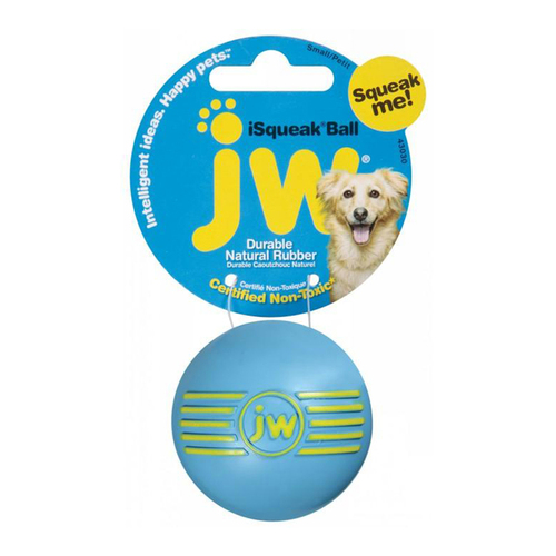JW Pet Isqueak Ball Interactive Play Dog Toy Assorted Small 5cm