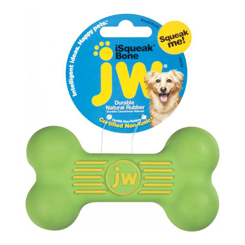 JW Pet Isqueak Bone Interactive Play Dog Toy Assorted Small 12cm