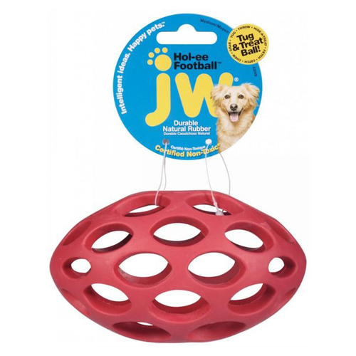 JW Pet Hol-ee Football Treat Dispensing Dog Toy 15cm