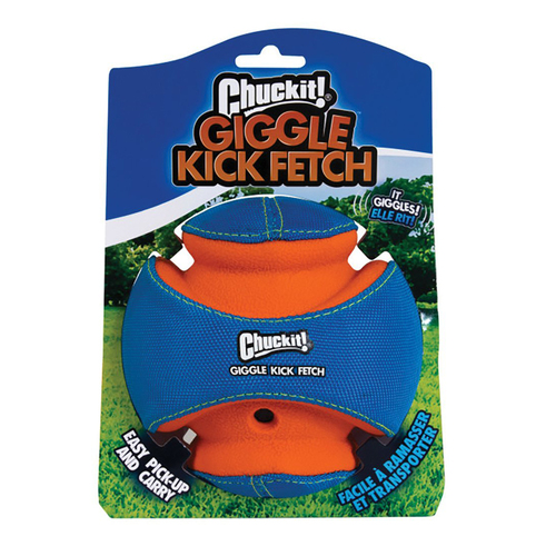 Chuckit Giggler Kick Fetch Interactive Durable Foam Dog Toy Small