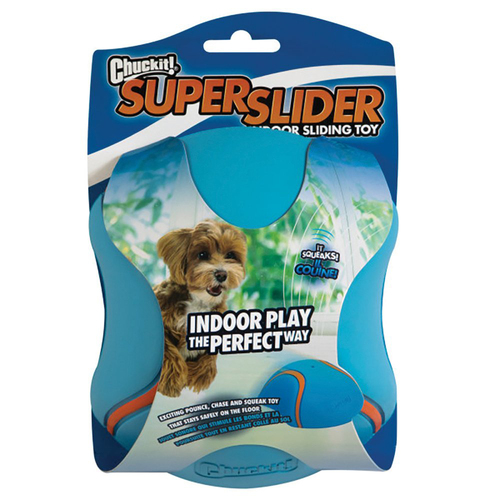 Chuckit Indoor Super Slider Durable Rubber Dome Dog Squeaker Toy