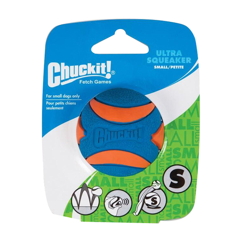 Chuckit Ultra Squeaker Ball Interactive Play Dog Toy Small 5cm