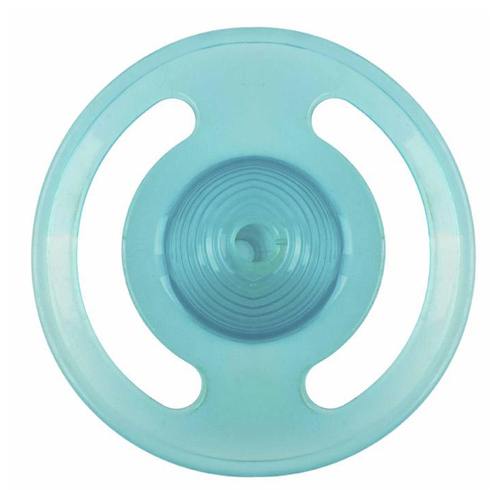 Scream Treat Disk Tug & Toss Treat Dispensing Dog Toy Loud Blue 17.5cm