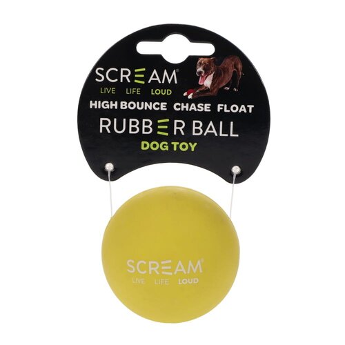 Scream Rubber Ball Outdoor Interactive Play Dog Toy Loud Green 5cm