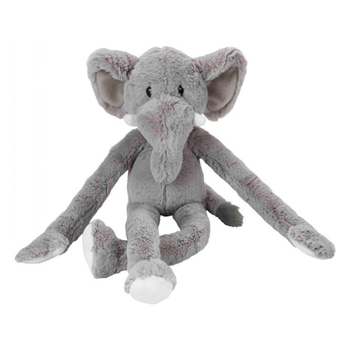 Multipet Swinging Safari Elephant Plush Dog Squeaker Toy 56cm
