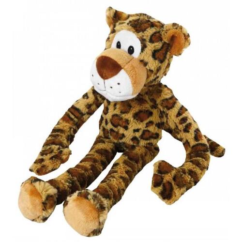 Multipet Swinging Safari Leopard Plush Dog Squeaker Toy 56cm
