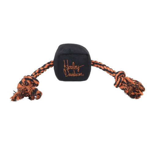 Harley Davidson Rope Cube Interactive Play Dog Toy