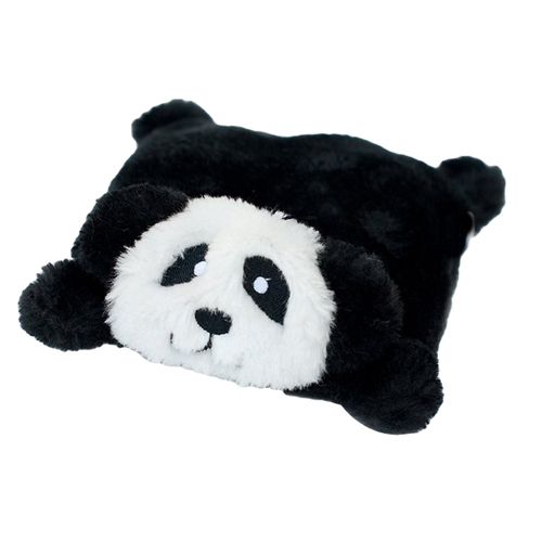 Zippy Paws Squeakie Pad Panda No Stuffing Plush Dog Toy 17 x 15cm