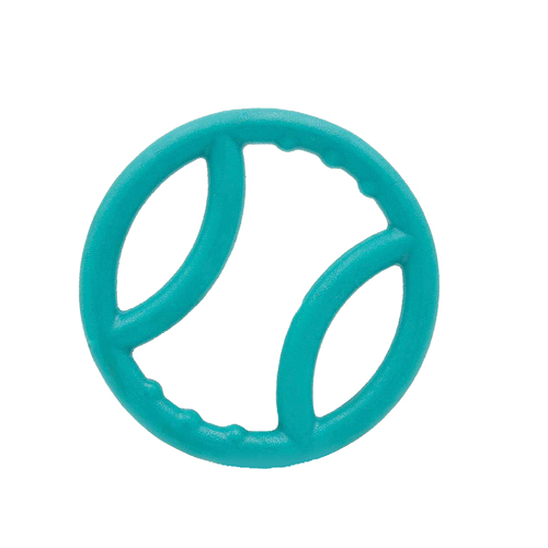 Zippy Paws ZippyTuff Squeaky Ring Interactive Pet Dog Squeaker Toy Teal