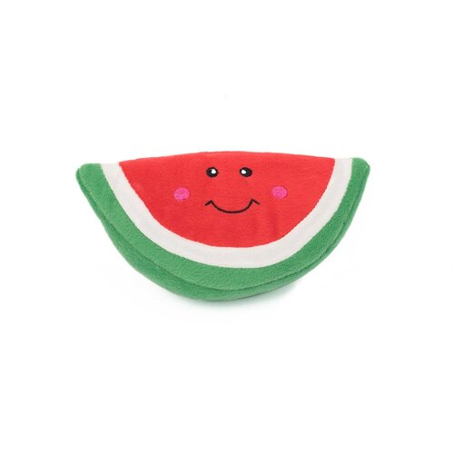 Zippy Paws Nomnomz Watermelon Plush Dog Squeaker Toy 17.5 x 12.5cm