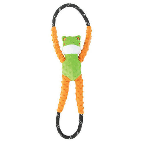 Zippy Paws Ropetugz Tree Frog Plush Dog Toy 71 x 17 x 12cm