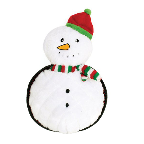 Zippy Paws Holiday Z-Stitch Grunterz Snowman Dog Toy 29 x 19cm