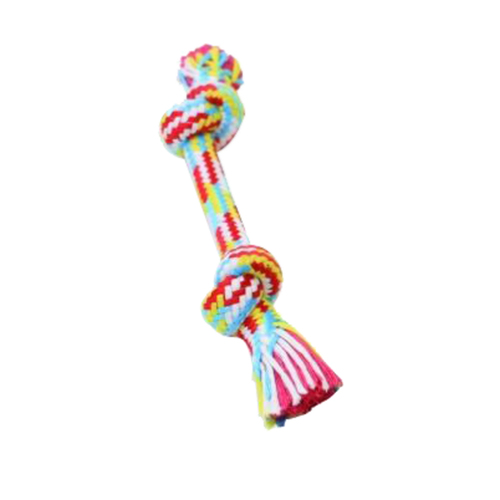 Flossy Chews Braidys 2 Knot Bone Dog Chew Toy Small 22cm