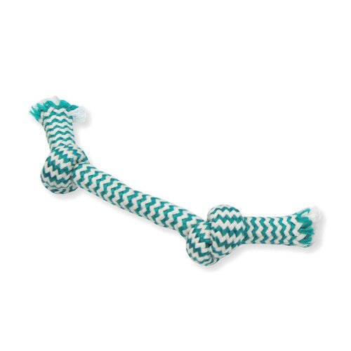 Mammoth Flossy Chews Extra Fresh 2 Knot Bone Interactive Dog Toy Small 22.9cm