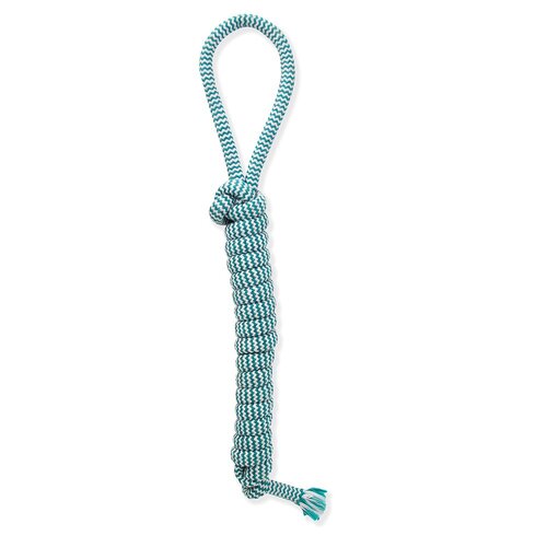 Mammoth Flossy Chews Extra Fresh Dental Bar Tug Dog Toy w/ Handle Medium 45.7cm